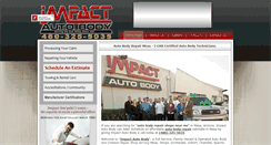 Desktop Screenshot of impactautobody.com